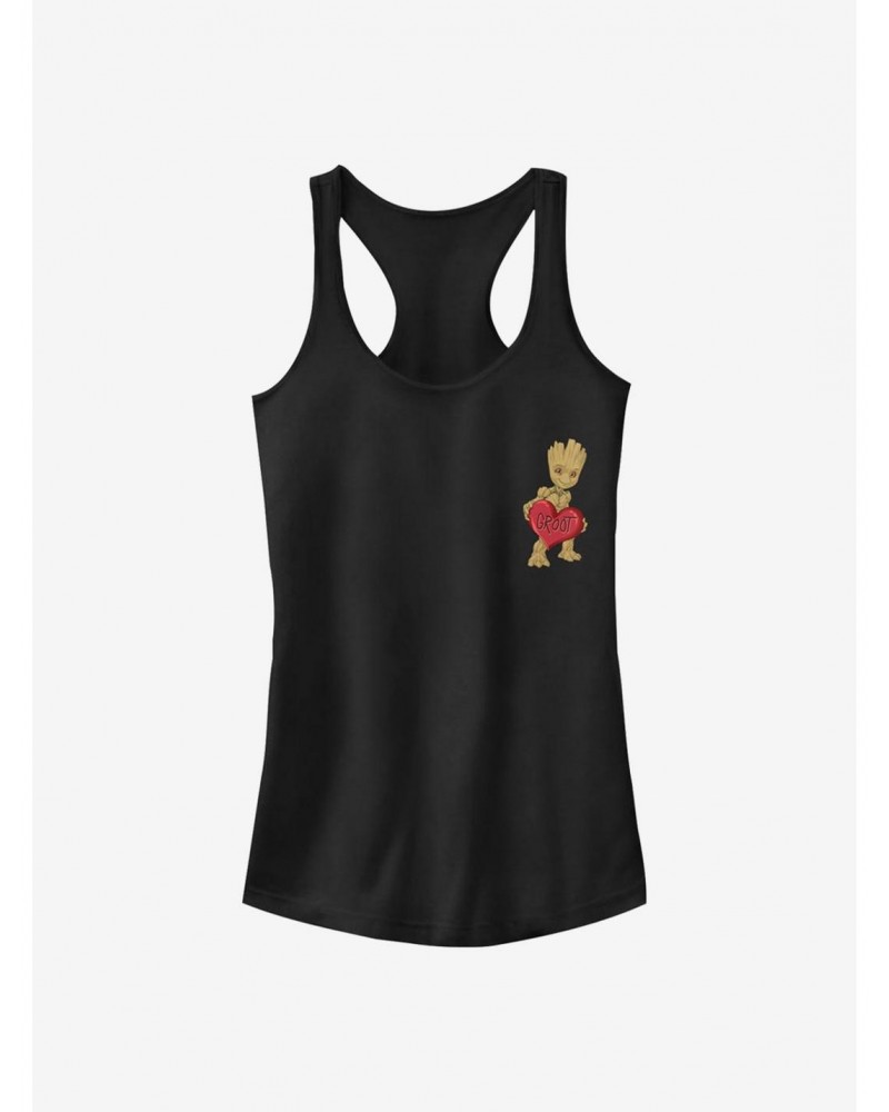 Marvel Guardians Of The Galaxy Groot Heart Girls Tank $8.76 Tanks