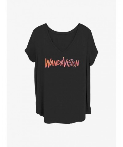 Marvel WandaVision In The Middle Logo Girls T-Shirt Plus Size $8.32 T-Shirts