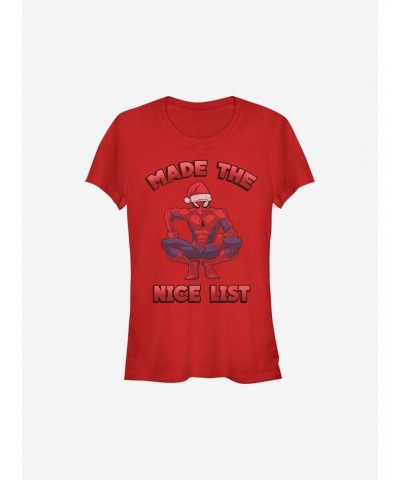 Marvel Spider-Man Made It Holiday Girls T-Shirt $8.76 T-Shirts