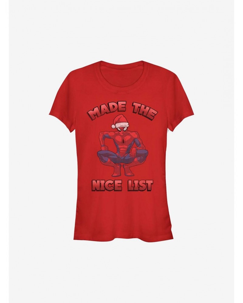 Marvel Spider-Man Made It Holiday Girls T-Shirt $8.76 T-Shirts