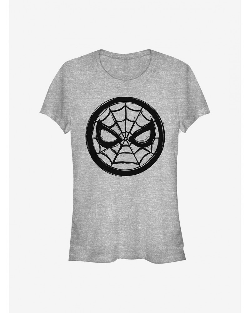 Marvel Spider-Man Woodcut Spider-Man Girls T-Shirt $7.77 T-Shirts