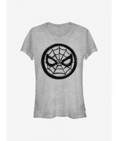 Marvel Spider-Man Woodcut Spider-Man Girls T-Shirt $7.77 T-Shirts