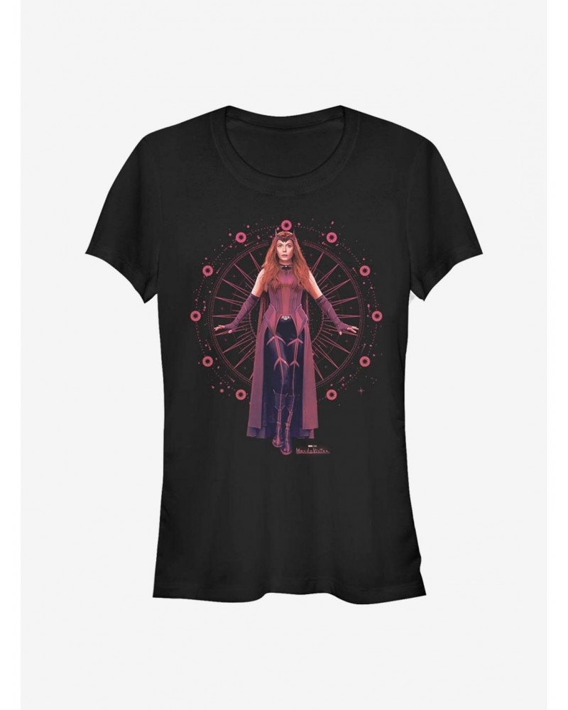 Marvel WandaVision The Scarlet Witch Wanda Girls T-Shirt $8.96 T-Shirts