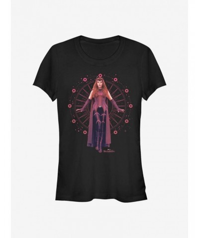 Marvel WandaVision The Scarlet Witch Wanda Girls T-Shirt $8.96 T-Shirts