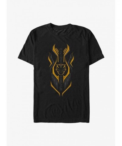 Marvel Black Panther: Wakanda Forever Vertical Badge T-Shirt $7.65 T-Shirts