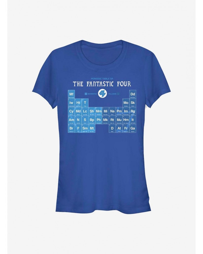 Marvel Fantastic Four Periodic FF Girls T-Shirt $8.96 T-Shirts