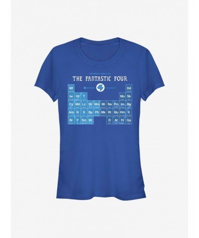 Marvel Fantastic Four Periodic FF Girls T-Shirt $8.96 T-Shirts