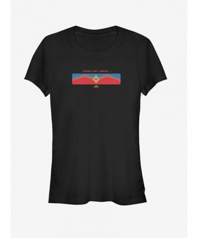 Marvel Captain Marvel Get the Message Girls T-Shirt $7.97 T-Shirts