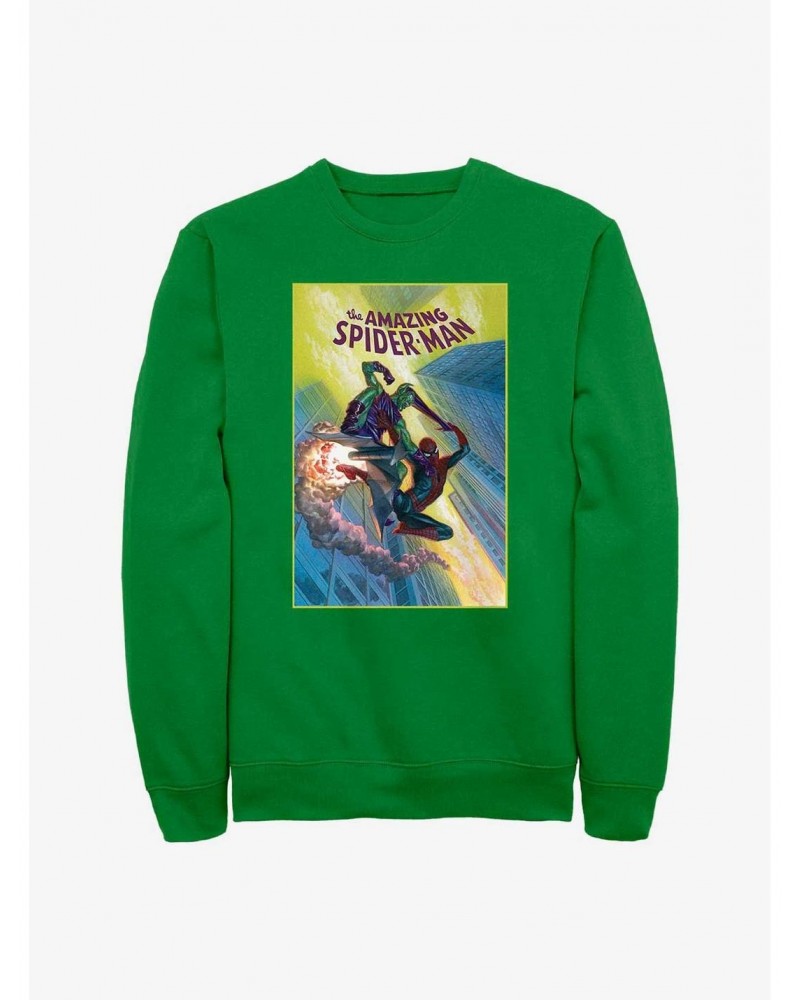 Marvel Spider-Man Green Goblin Fight Sweatshirt $12.40 Sweatshirts