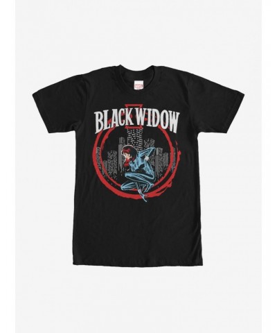 Marvel Black Widow Red Circle T-Shirt $6.31 T-Shirts