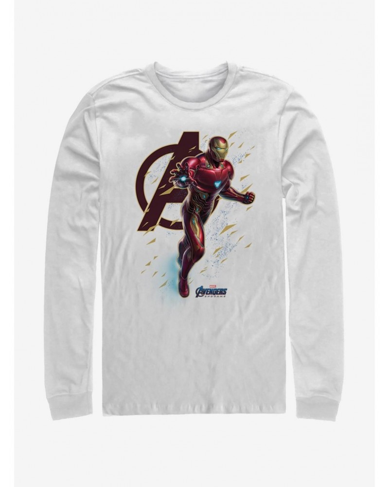 Marvel Avengers: Endgame Suit Flies White Long-Sleeve T-Shirt $8.95 T-Shirts