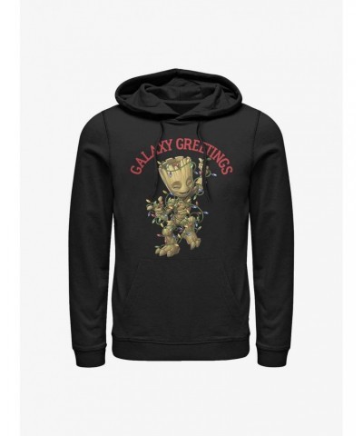 Marvel Galaxy Greetings Baby Groot Hoodie $15.45 Hoodies