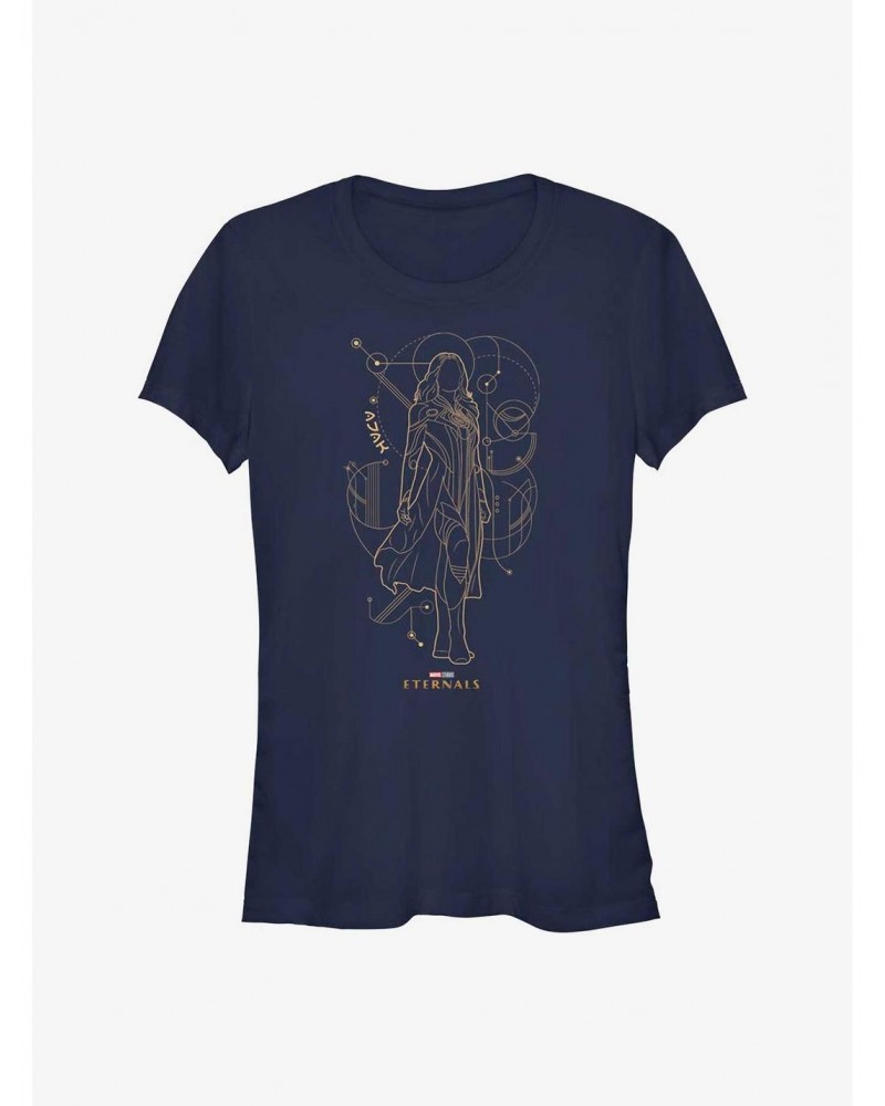 Marvel Eternals Ajak Line Art Girls T-Shirt $8.96 T-Shirts