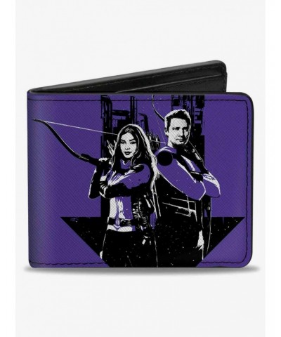 Marvel Studios Hawkeye and Kate Bishop Pose Logo Bifold Wallet $6.69 Wallets