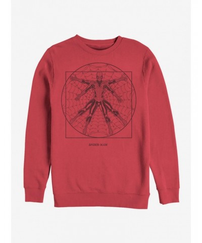 Marvel Spider-Man Vitruvian Spider Sweatshirt $14.76 Sweatshirts