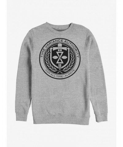 Marvel Loki Time Variance Authority Crew Sweatshirt $10.33 Sweatshirts