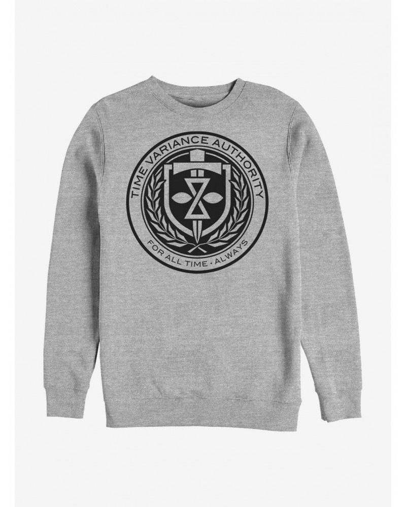 Marvel Loki Time Variance Authority Crew Sweatshirt $10.33 Sweatshirts