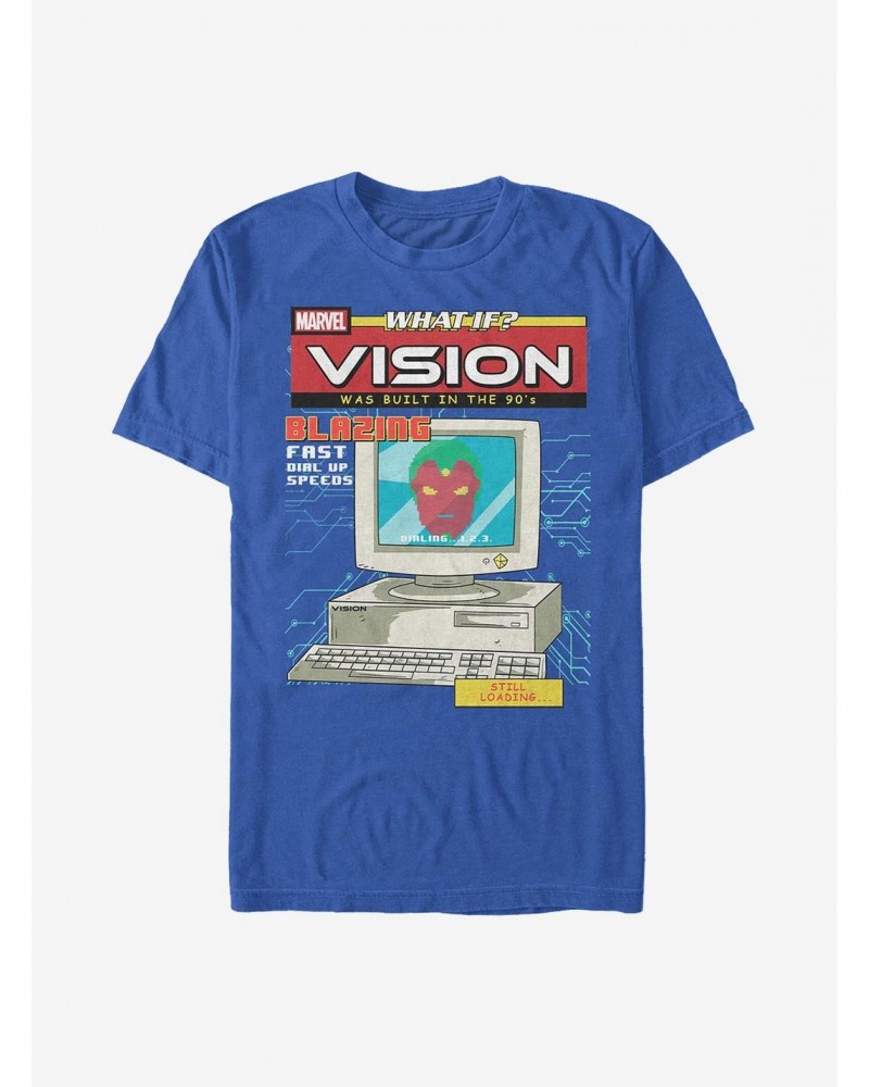 Marvel What If...? Vision Was Built In The 90's T-Shirt $7.46 T-Shirts