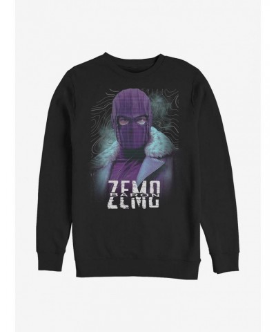 Marvel The Falcon And The Winter Soldier Zemo Purple Crew Sweatshirt $12.40 Sweatshirts