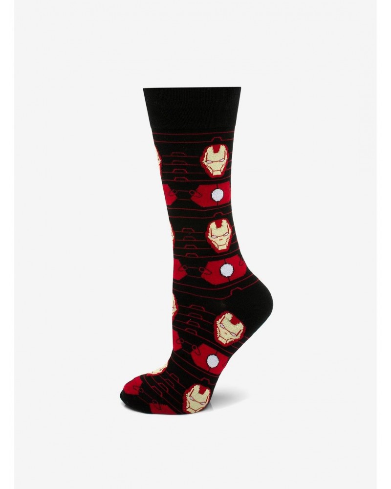 Marvel Iron Man Stripe Black Socks $9.95 Socks