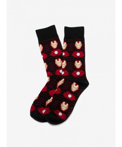 Marvel Iron Man Stripe Black Socks $9.95 Socks