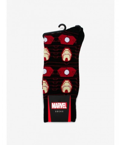 Marvel Iron Man Stripe Black Socks $9.95 Socks