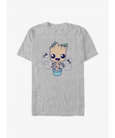 Marvel Guardians Of The Galaxy Groot Hello Spring T-Shirt $9.37 T-Shirts