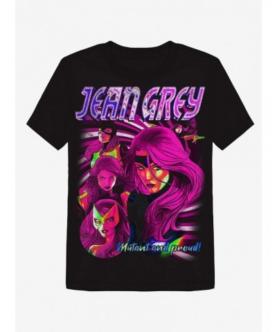 Marvel X-Men Jean Grey Collage Boyfriend Fit Girls T-Shirt $7.57 T-Shirts