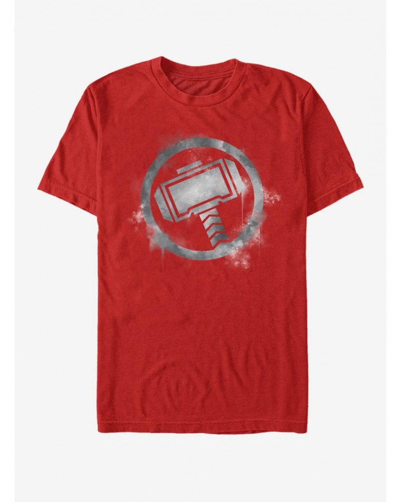 Marvel Avengers: Endgame Thor Spray Logo T-Shirt $8.41 T-Shirts