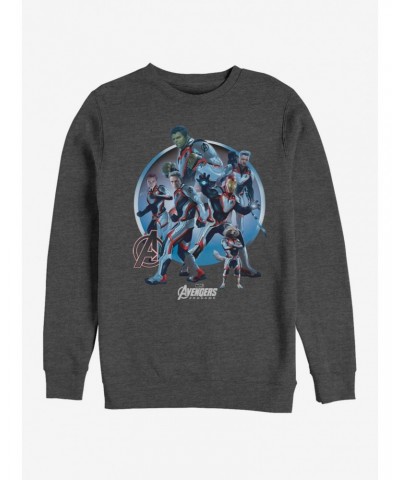 Marvel Avengers: Endgame Unite Charcoal Grey Heathered Sweatshirt $14.17 Sweatshirts