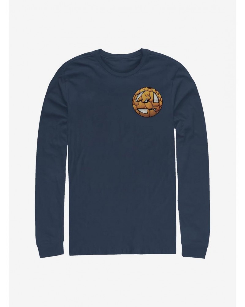 Marvel Fantastic Four Thing Logo Long-Sleeve T-Shirt $12.37 T-Shirts