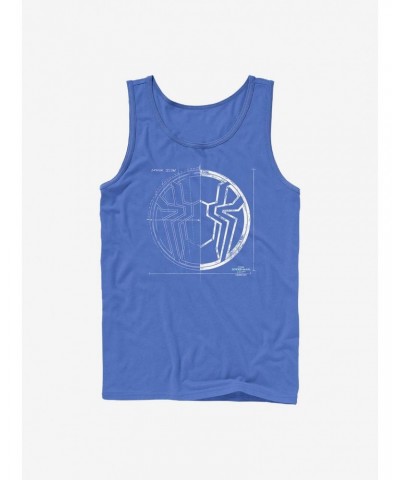 Marvel Spider-Man Grid White Tank $8.96 Tanks