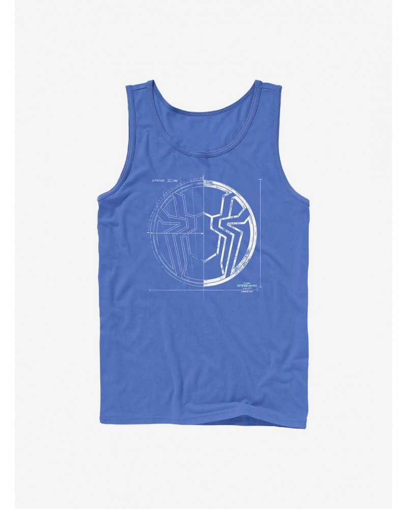 Marvel Spider-Man Grid White Tank $8.96 Tanks