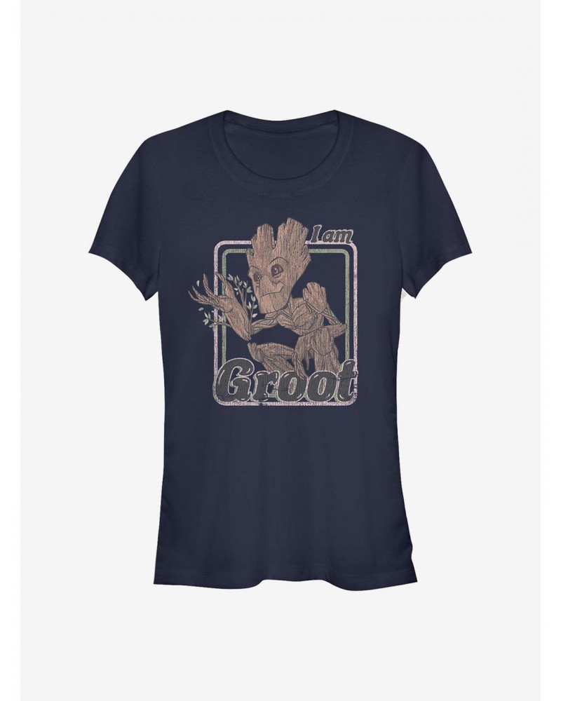 Marvel Guardians Of The Galaxy Thrifted Groot Girls T-Shirt $8.57 T-Shirts