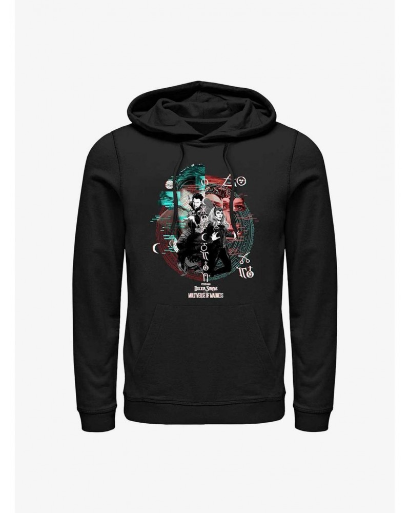 Marvel Doctor Strange In The Multiverse of Madness Magic Glitch Hoodie $11.49 Hoodies