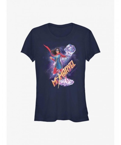 Marvel Ms. Marvel Crystal Hero Shot Girls T-Shirt $6.57 T-Shirts