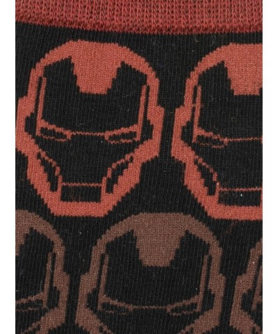 Marvel Iron Man Helmet Red Ombre Men's Socks $8.36 Socks