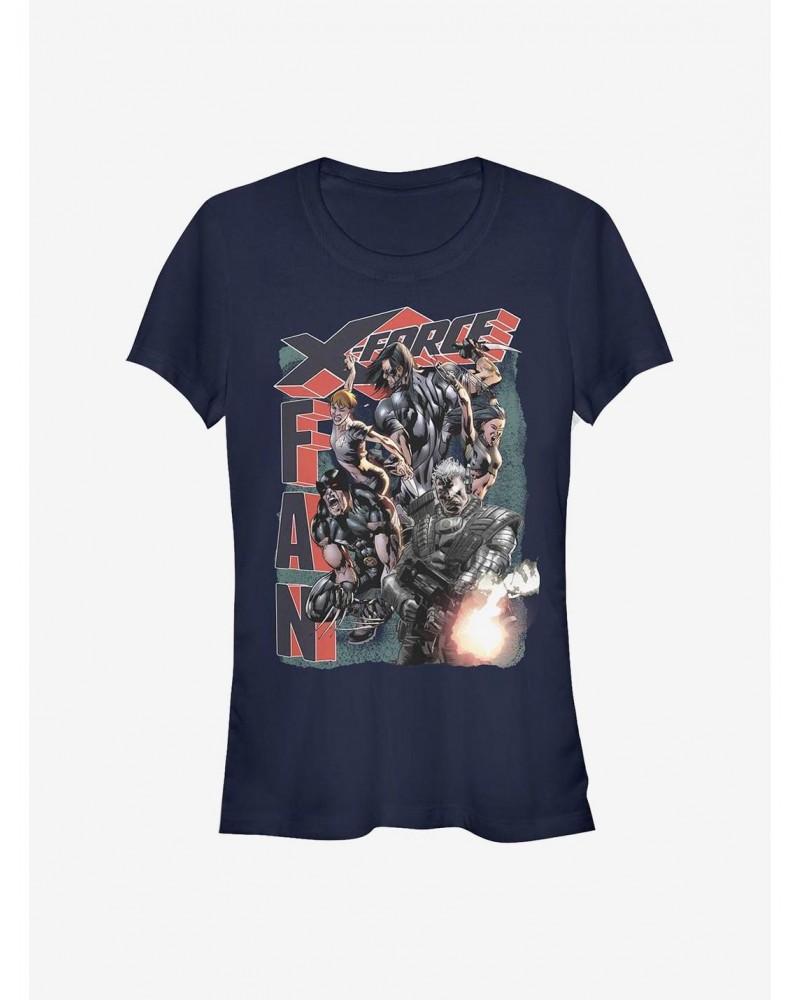 Marvel Deadpool X-Force Fan Girls T-Shirt $9.76 T-Shirts