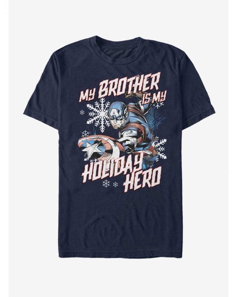 Marvel Captain America Holiday Brother T-Shirt $6.31 T-Shirts