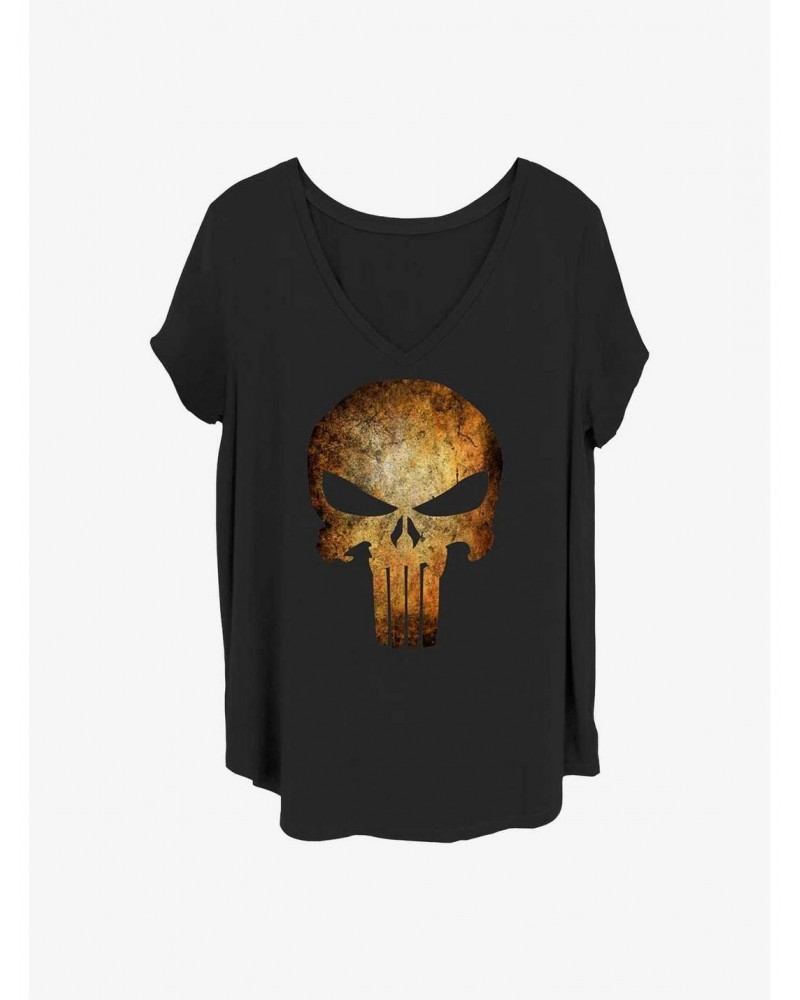 Marvel Punisher Real Skull Girls T-Shirt Plus Size $7.63 T-Shirts