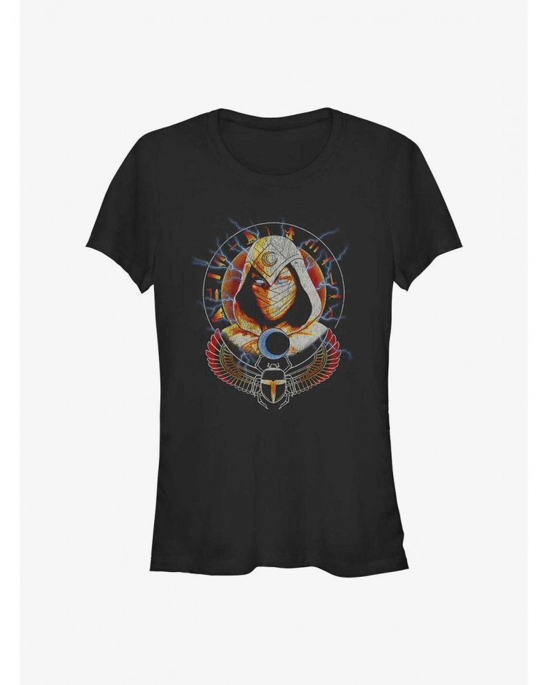 Marvel Moon Knight Scarab Moon Girls T-Shirt $6.97 T-Shirts