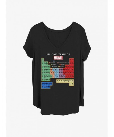 Marvel Periodic Heroes Girls T-Shirt Plus Size $10.40 T-Shirts