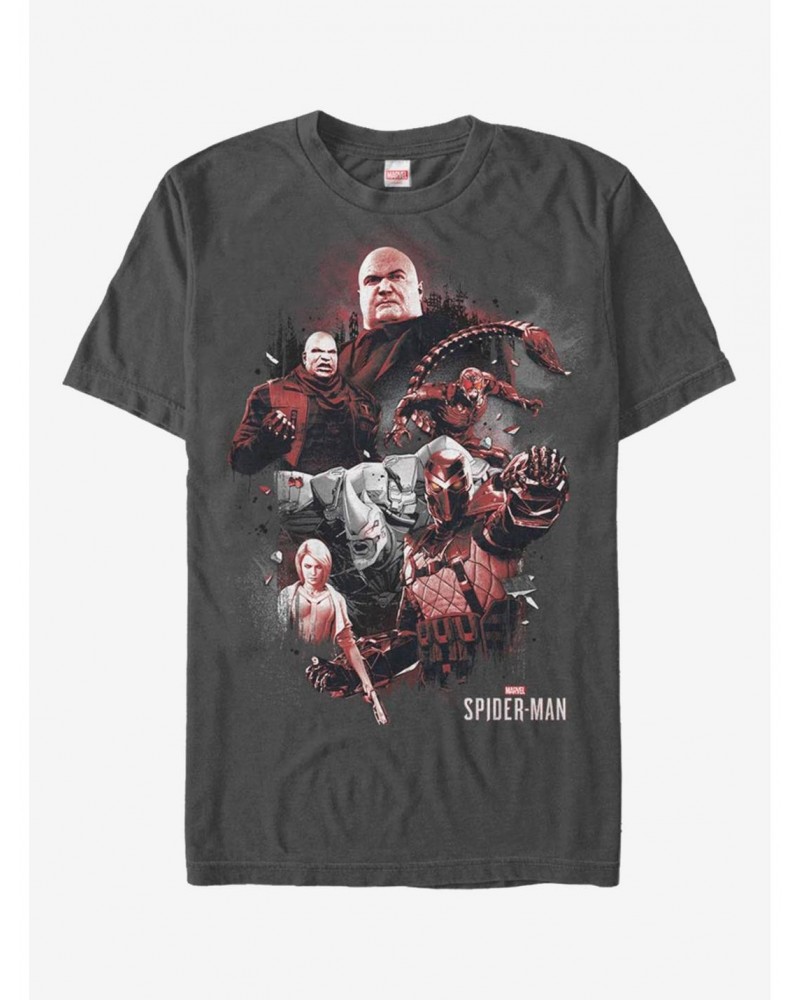 Marvel Spider-Man Red Villains T-Shirt $8.22 T-Shirts