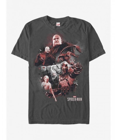 Marvel Spider-Man Red Villains T-Shirt $8.22 T-Shirts