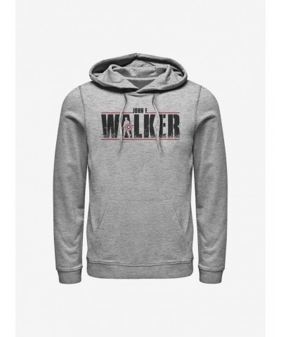 Marvel The Falcon And The Winter Soldier Walker Logo Painted Hoodie $16.16 Hoodies