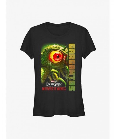 Marvel Doctor Strange In The Multiverse Of Madness Gargantos Eye Girls T-Shirt $5.98 T-Shirts