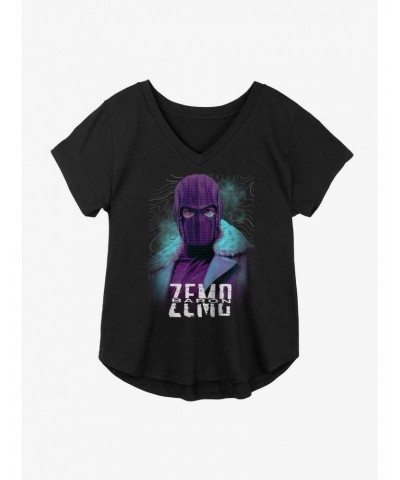 Marvel The Falcon And The Winter Soldier Baron Zemo Masked Girls Plus Size T-Shirt $8.32 T-Shirts