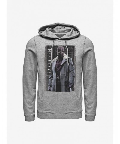 Marvel The Falcon And The Winter Soldier Baron Panel Hoodie $14.01 Hoodies