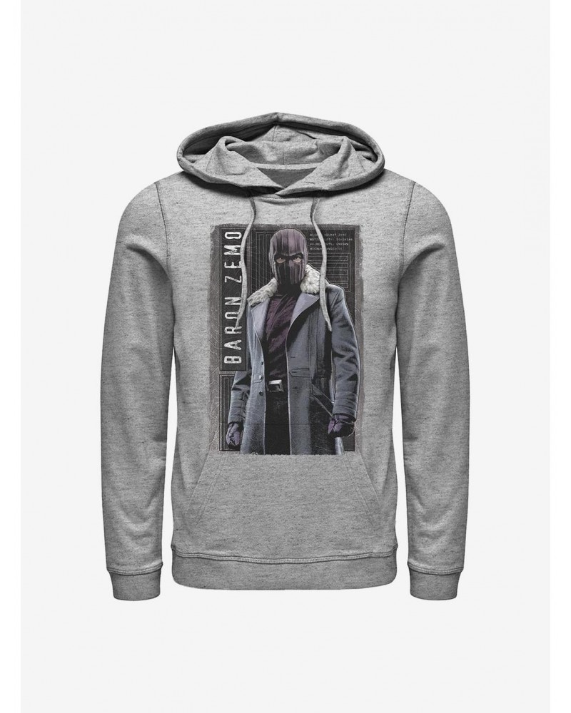 Marvel The Falcon And The Winter Soldier Baron Panel Hoodie $14.01 Hoodies