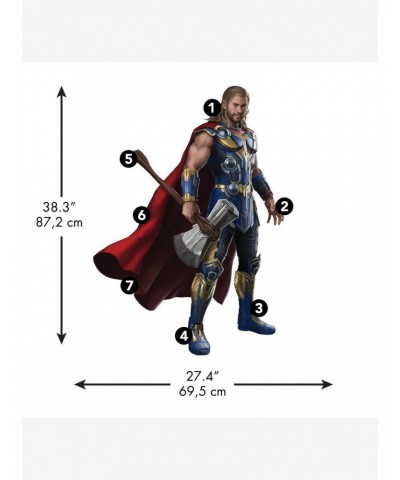 Marvel Thor: Love & Thunder Peel & Stick Giant Wall Decals $9.96 Decals